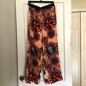 Scotch & Soda Wide Leg Trouser Multi color Sz S